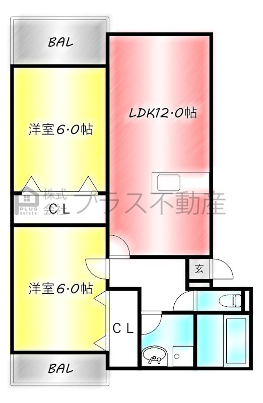 プレステージ加奈陀の間取り