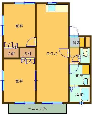 キャトル紫原Aの間取り