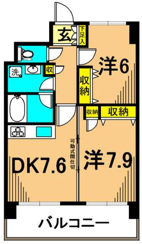 コンフォリア東品川の間取り