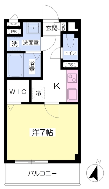 アンプルールフェール雅の間取り