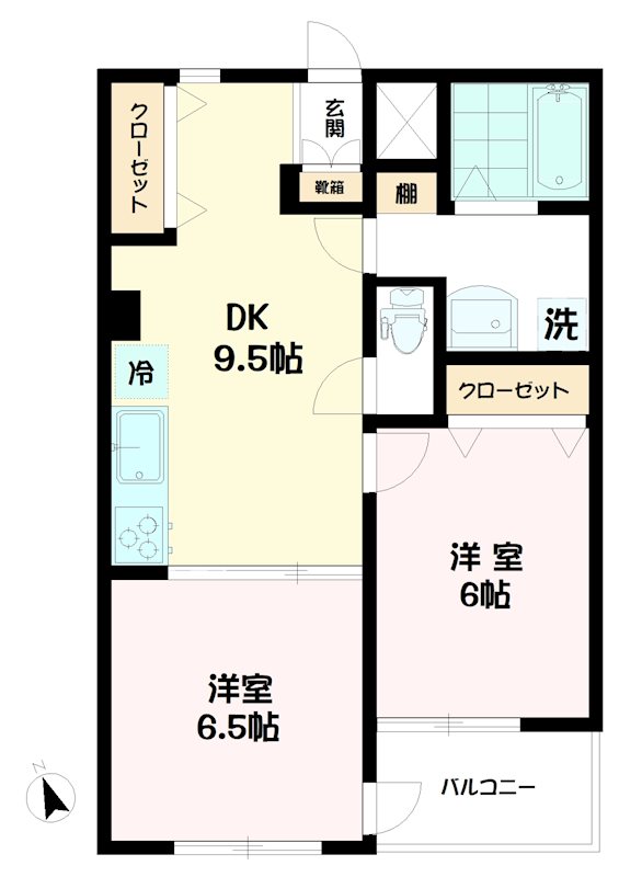 シャトレー武蔵野の間取り