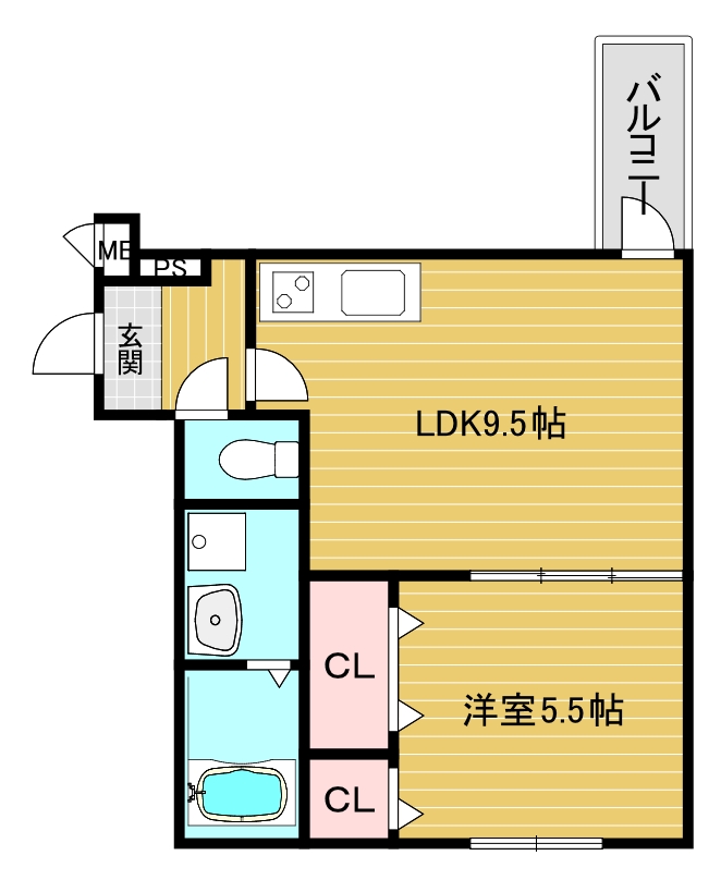 フジパレス帝塚山IIの間取り