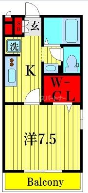 ソレイユ瑞江の間取り