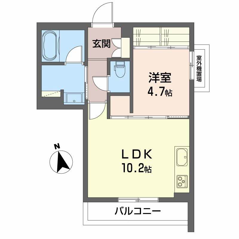 HL9　tomidabashiの間取り