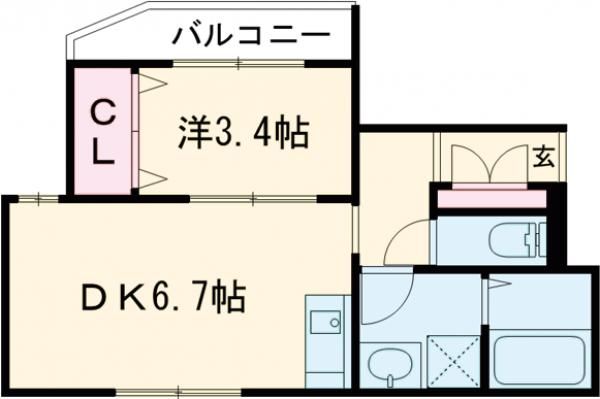 WING明石大久保の間取り