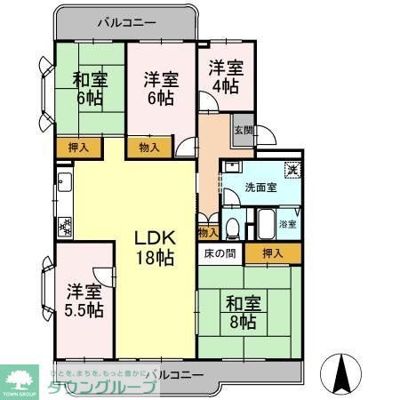 プロムナード玉造の間取り