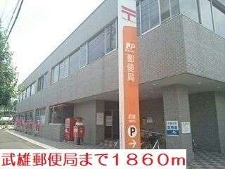 郵便局　武雄郵便局（郵便局）まで1860m