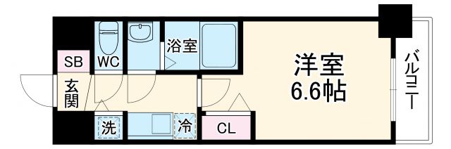 プレサンス名古屋STATIONフレアの間取り