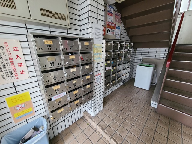 セキュリティ　集合郵便受けです