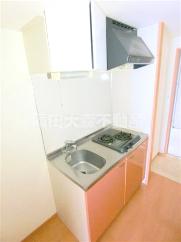 キッチン　2口ガスシステムキッチン