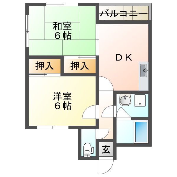 ピアッツァ本多聞の間取り写真