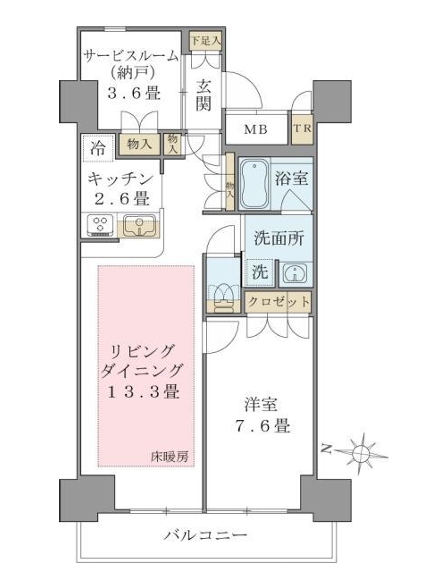 ブリリアイスト東雲キャナルコートの間取り写真