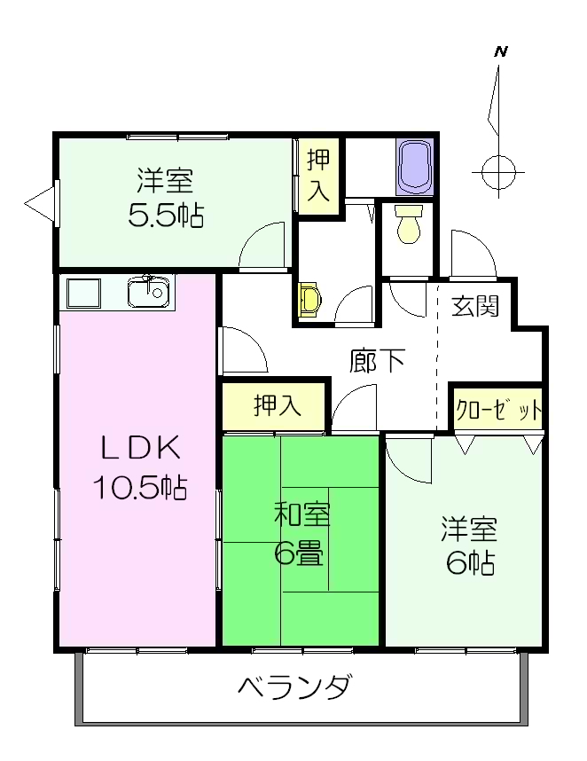 グランブルーの間取り