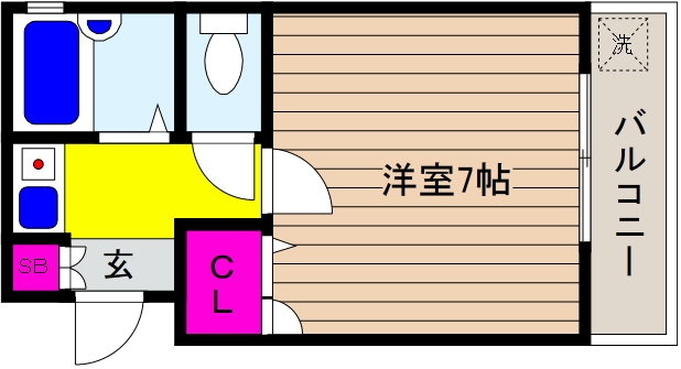 神戸市東灘区御影石町のマンションの間取り