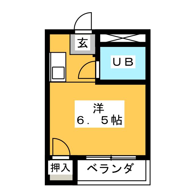 ユニバーサル島田の間取り