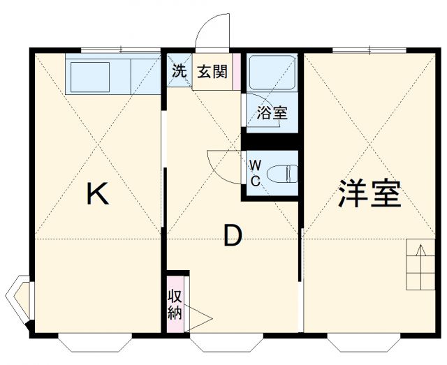 神奈川県座間市入谷東３（アパート）の賃貸物件の間取り