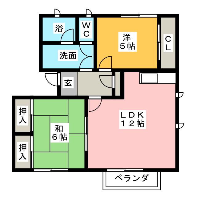 トルースヒルズＩＴＭ　Ｌ棟の間取り