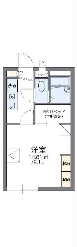 レオパレスフルーブの間取り