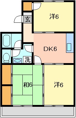 トリヴァンベール吉田の間取り