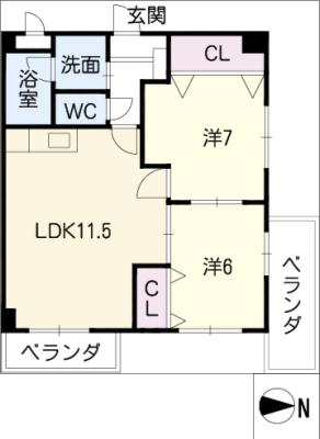 ライフ２１ＳＵＷＡの間取り