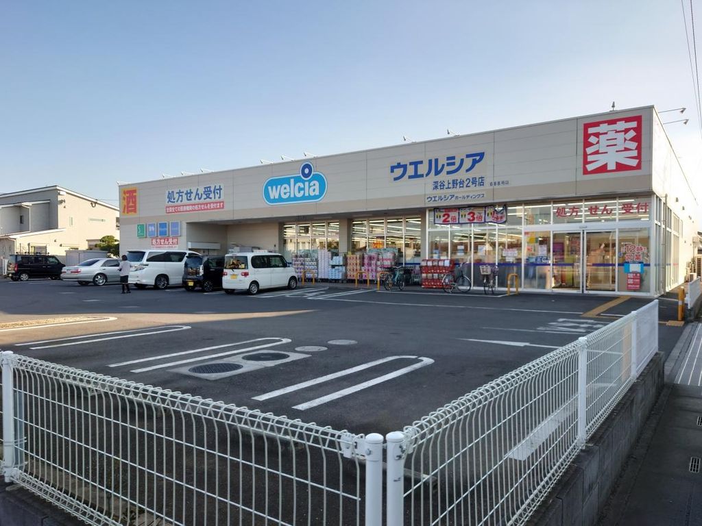 ドラックストア　ウエルシア深谷上野台2号店（ドラッグストア）まで250m