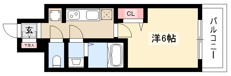 【ディアレイシャス浅間町IIIの間取り】