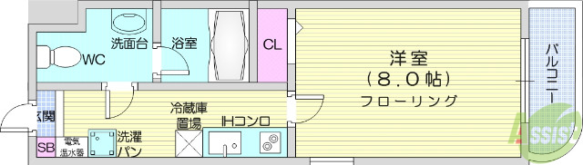 プラセール高橋の間取り