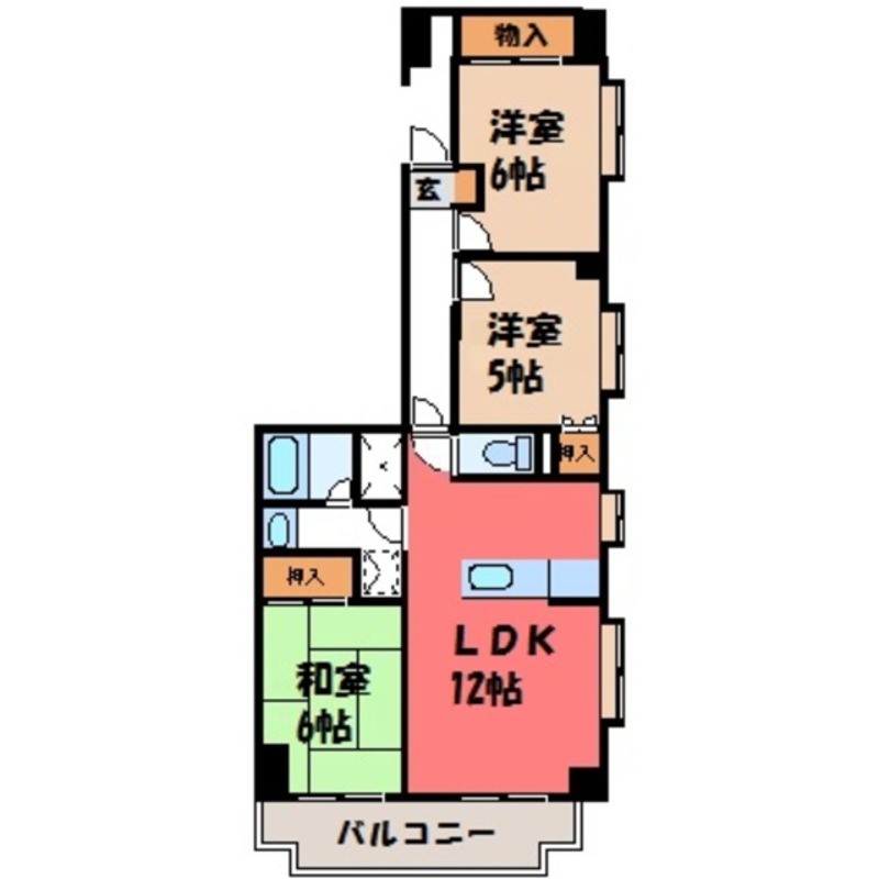 【スカイシティー神山の間取り】