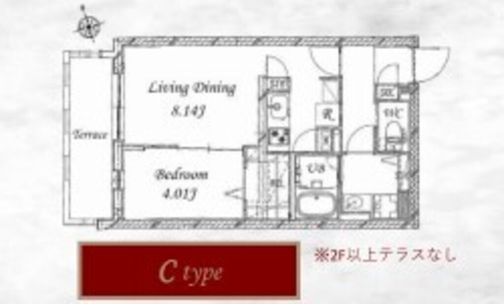 フラッフィー市谷台町の間取り