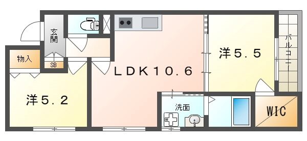 ラモーナ北条IIの間取り