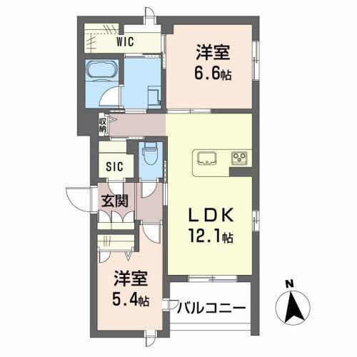 ＳｏｕｔｈＭａｉｓｏｎさくらの間取り