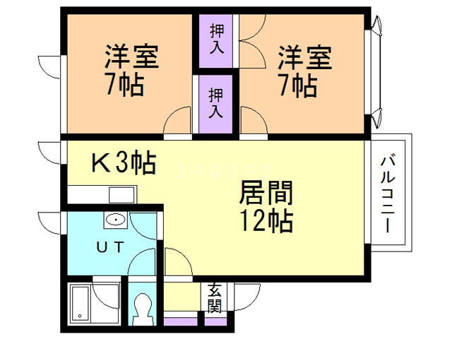 ハイムＦＵIIIの間取り