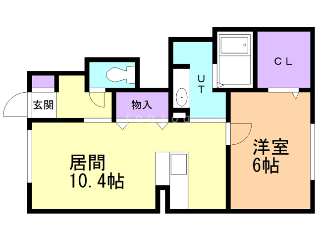 シャトンＯＫＵＮＯ　Ｂの間取り