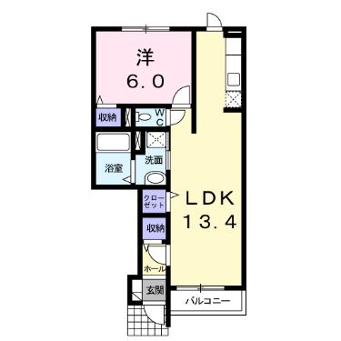 函館市戸倉町のアパートの間取り