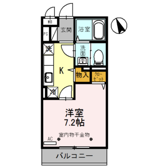 Ｃｏｃｏ上米島の間取り