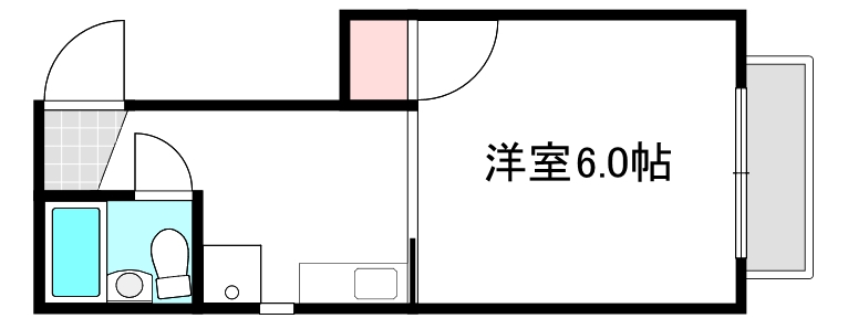 広島市中区大手町のマンションの間取り