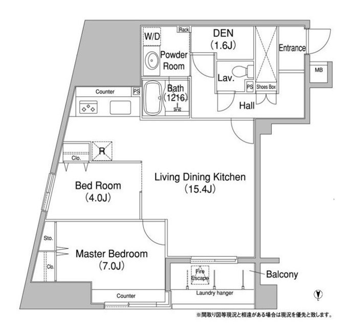 中央区入船のマンションの間取り