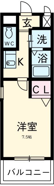 四日市市茂福町のマンションの間取り