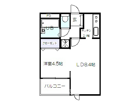 コーポ八幡行徳の間取り