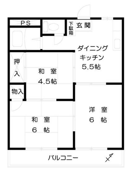 【ニュータケヤハウスの間取り】