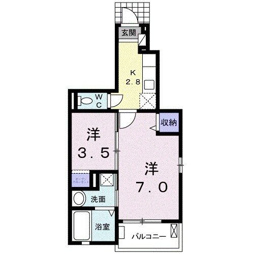 シャルマン・花みずきIII　Ａの間取り