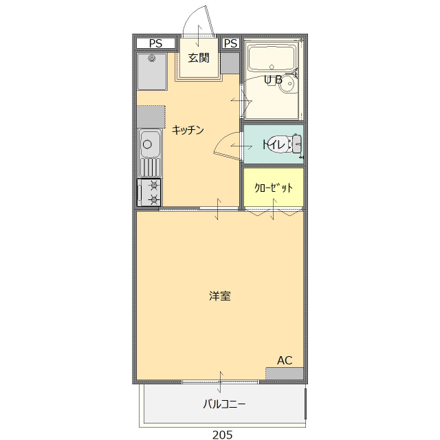 テラルージュ協栄の間取り