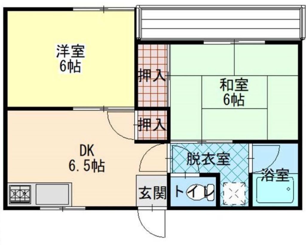 八王子市高尾町のアパートの間取り