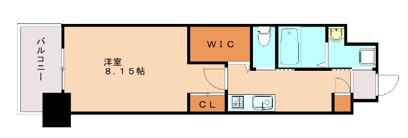 北九州市門司区高田のマンションの間取り