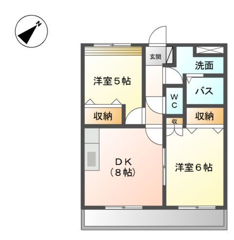 ※ベルメゾンきららIIの間取り