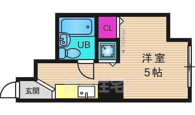 スタジオーネ桂の間取り