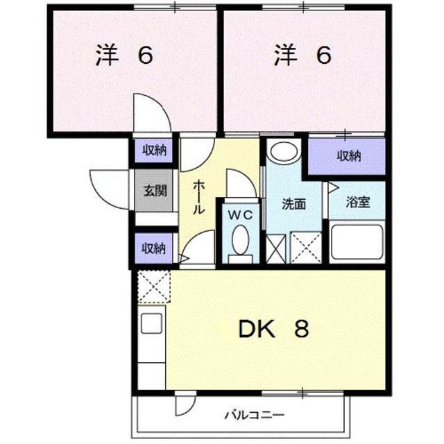 クリアヴィレッジＥの間取り