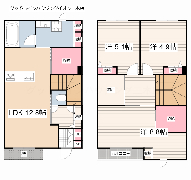 グリナージュ大島の間取り