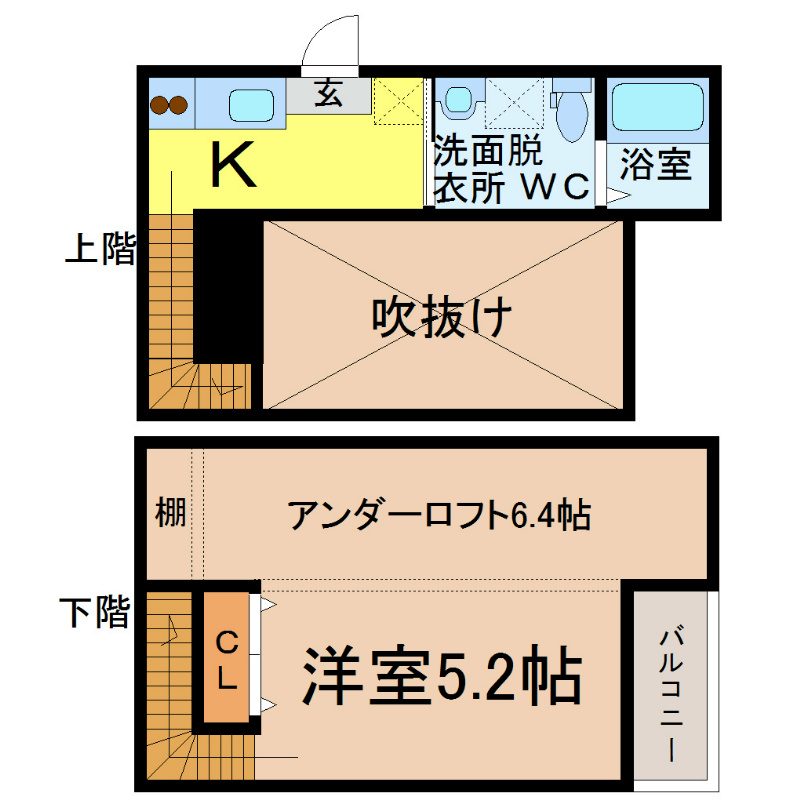 バウコーポ栄生の間取り