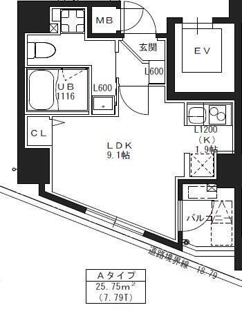 S-RESIDENCE池袋Norteの間取り